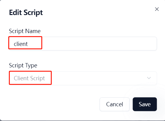 Modify Script